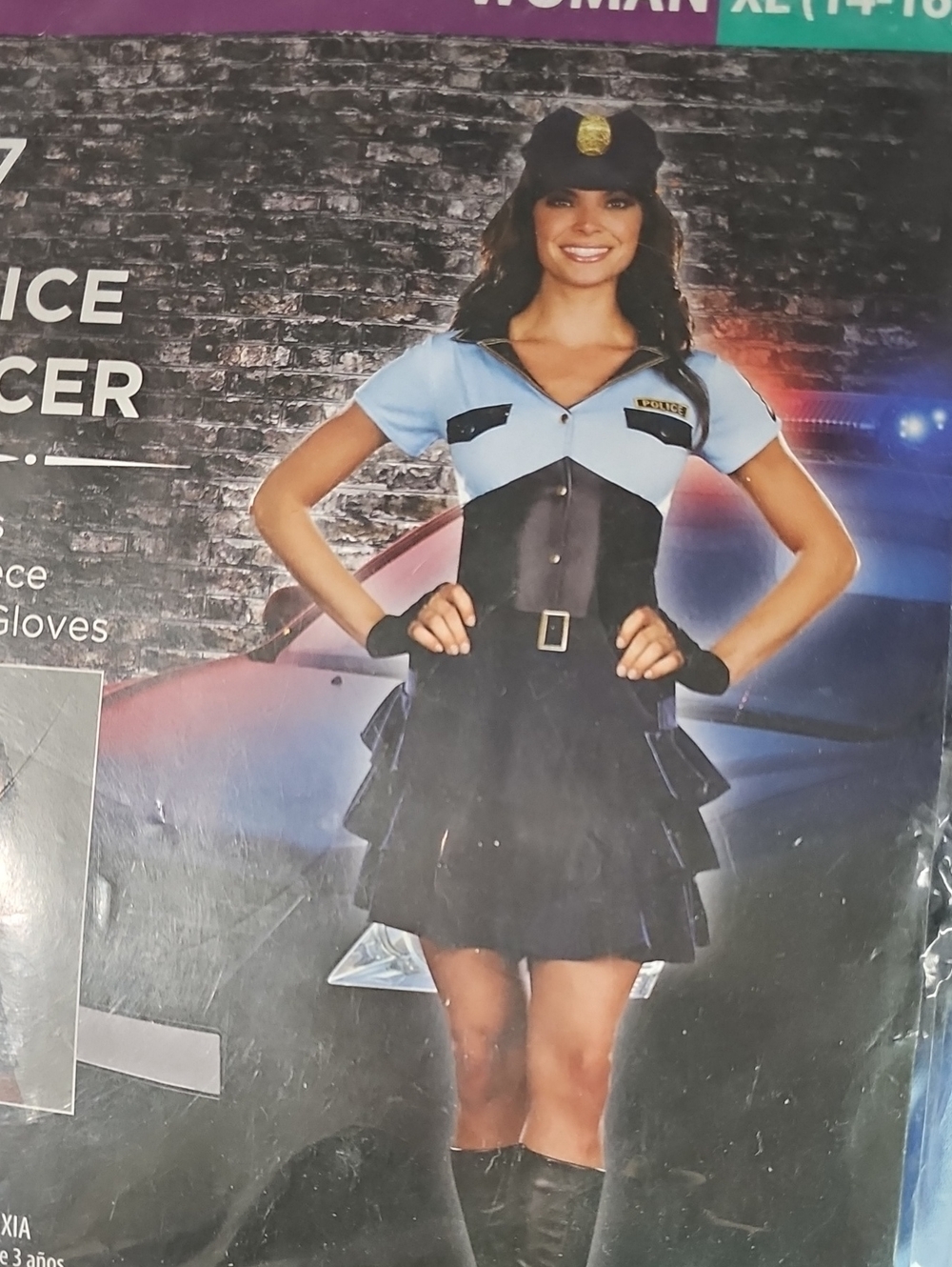 Police Costume in Light Blue and Black